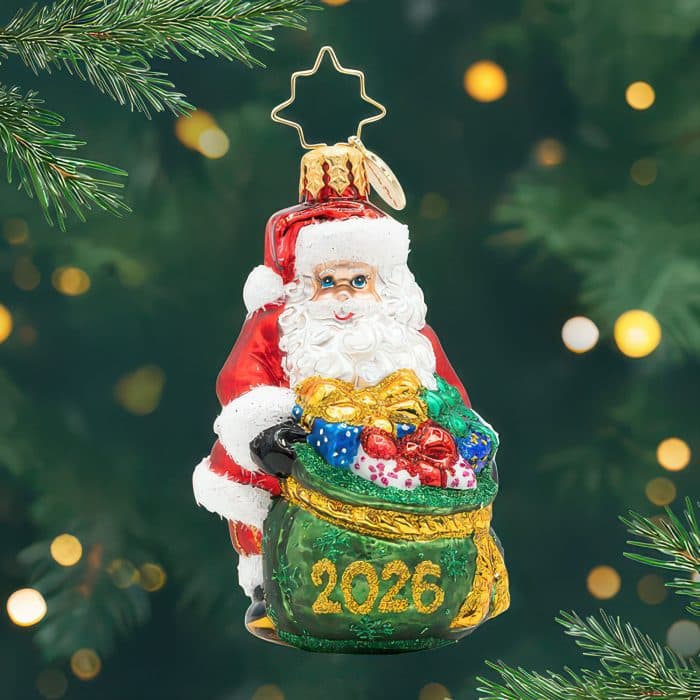 2026 Santas Yearly Gift Drop Gem by Radko