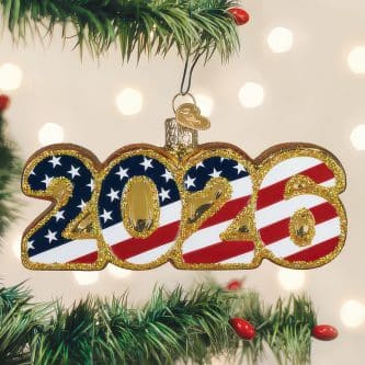 2026 USA Flag Ornament Old World Christmas