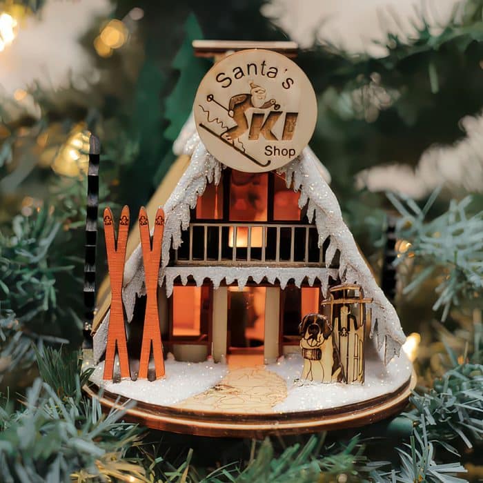 Alpine Ski Shop Ornament Old World Christmas