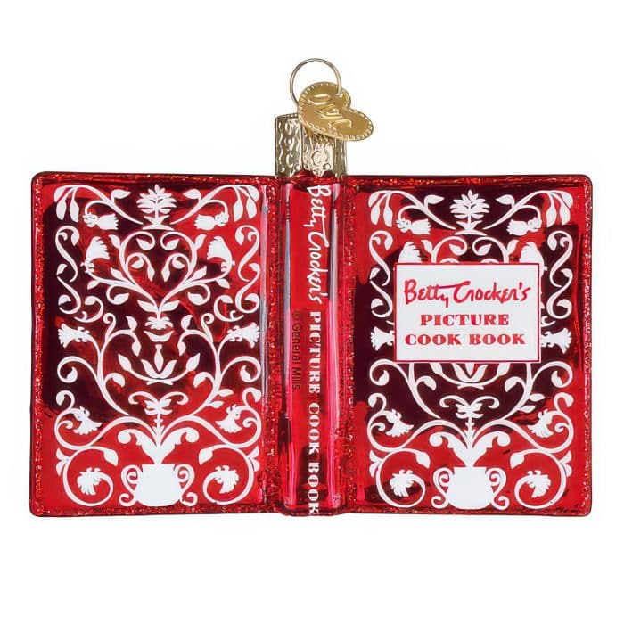 Betty Crocker™ Cookbook Ornament Old World Christmas Back