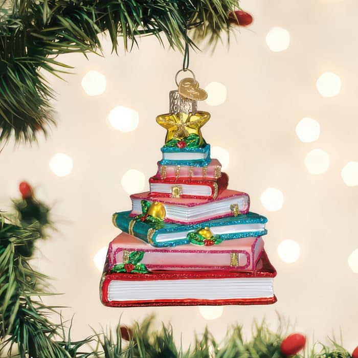 Book Club Tree Ornament Old World Christmas