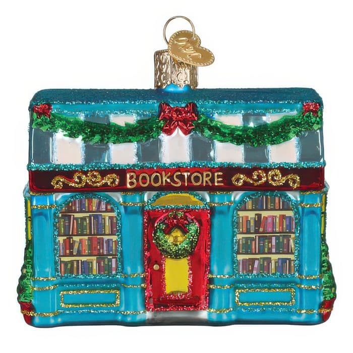 Bookstore Ornament Old World Christmas Front
