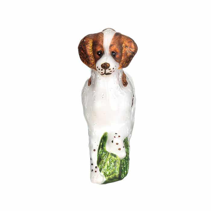 Brittany Spaniel Ornament Old World Christmas Face