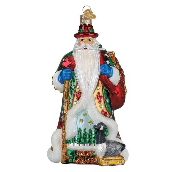 Canadian Santa Ornament Old World Christmas Front