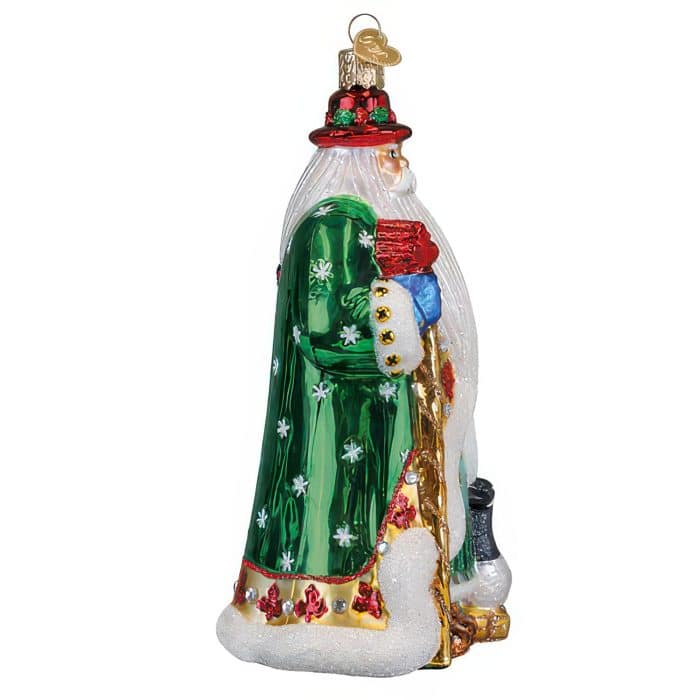 Canadian Santa Ornament Old World Christmas Side