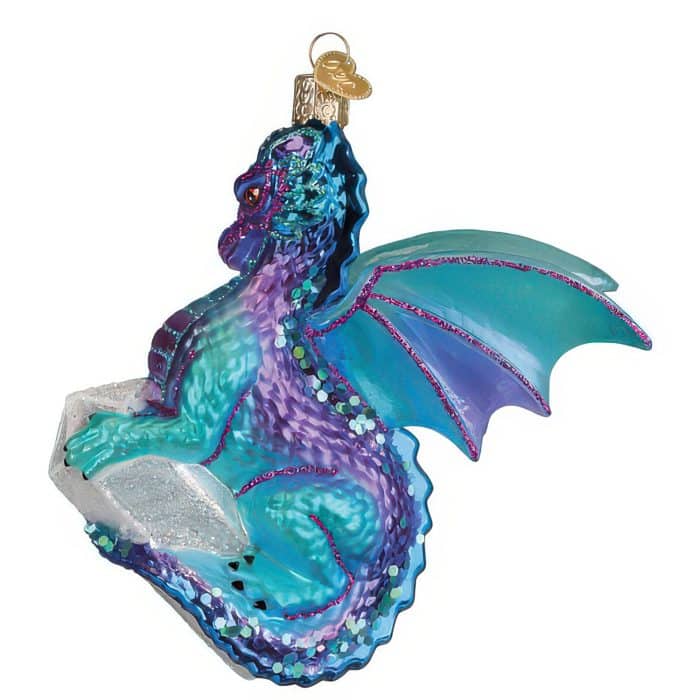 Celestial Dragon Ornament Old World Christmas Back