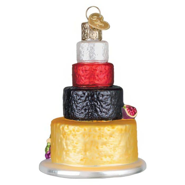 Cheese Tower Ornament Old World Christmas Back