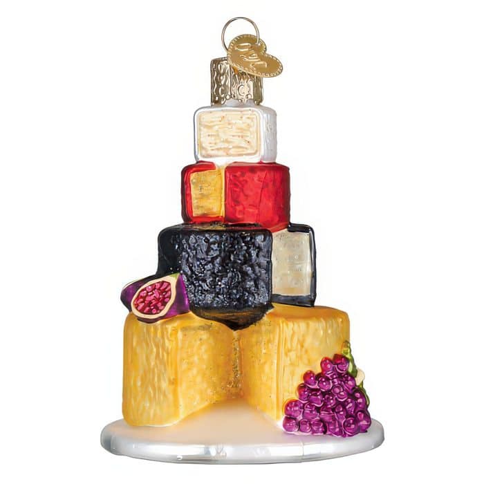 Cheese Tower Ornament Old World Christmas Front