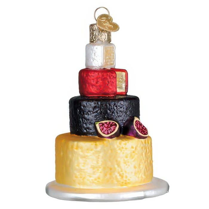 Cheese Tower Ornament Old World Christmas Side