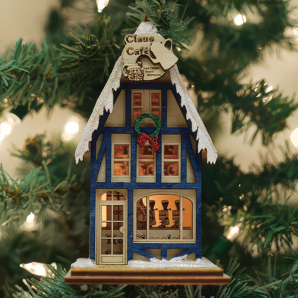 Claus Café Coffee Shop Ornament Old World Christmas