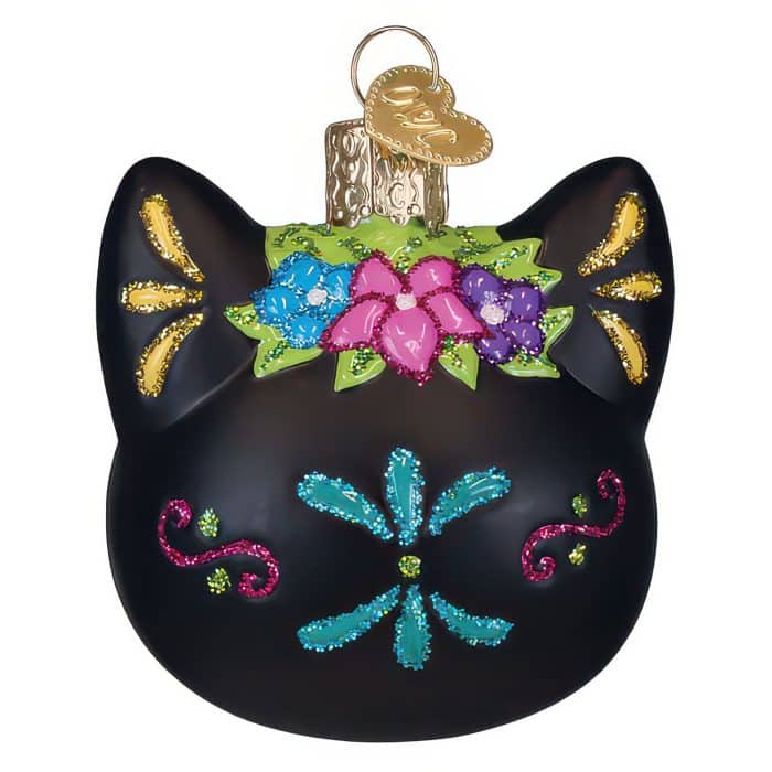 Dia De Los Muertos Cat Ornament Old World Christmas Back