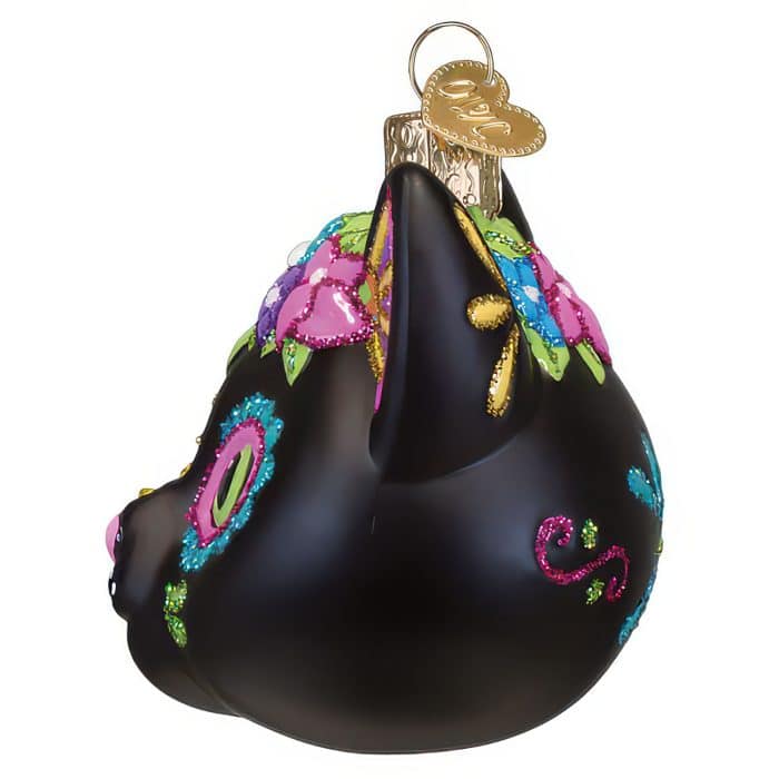 Dia De Los Muertos Cat Ornament Old World Christmas Side