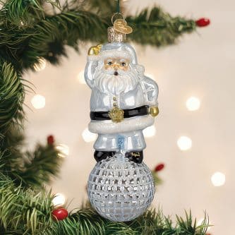 Disco Fever Santa Ornament Old World Christmas