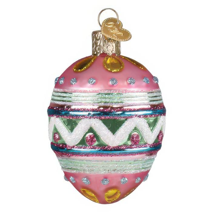 Easter Egg Ornament Old World Christmas Back
