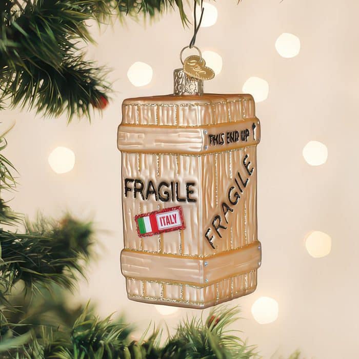 Fragile Crate Ornament Old World Christmas