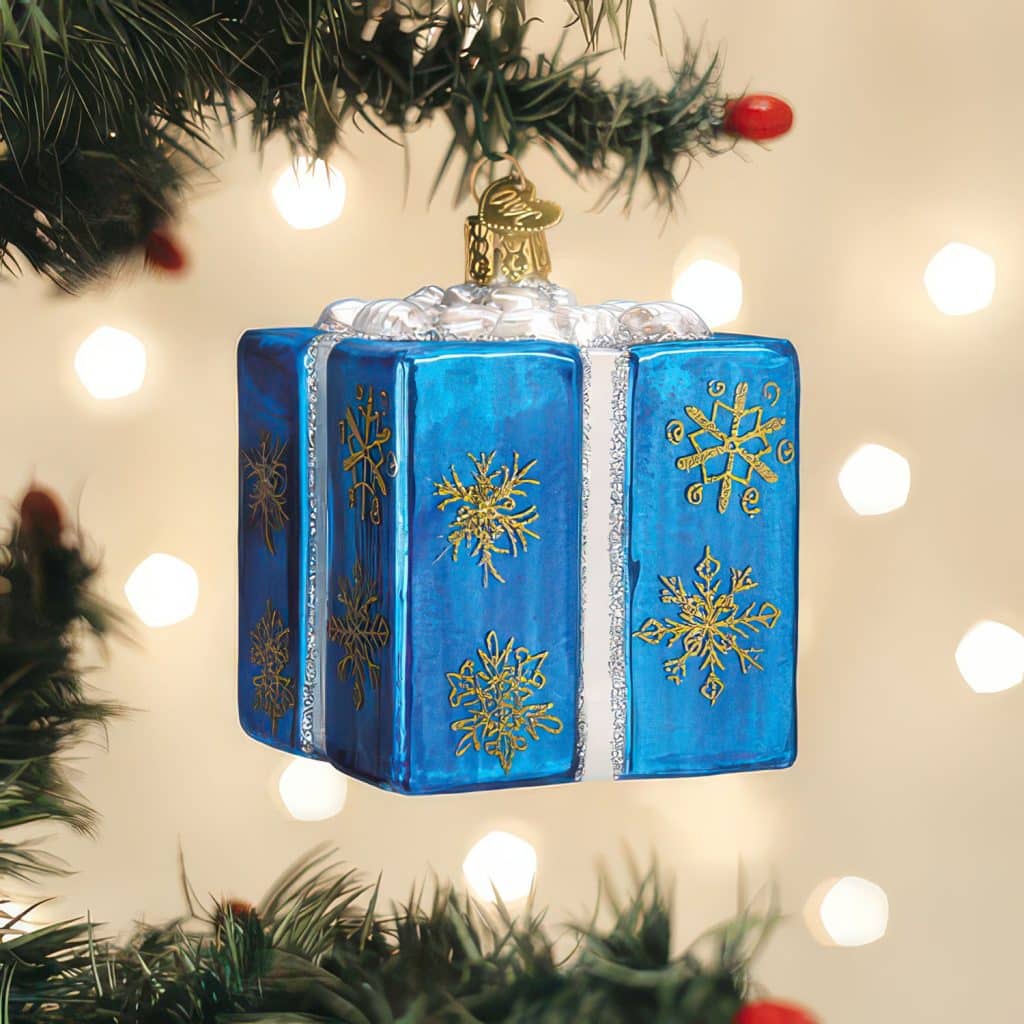 Hanukkah Gift Box Ornament Old World Christmas
