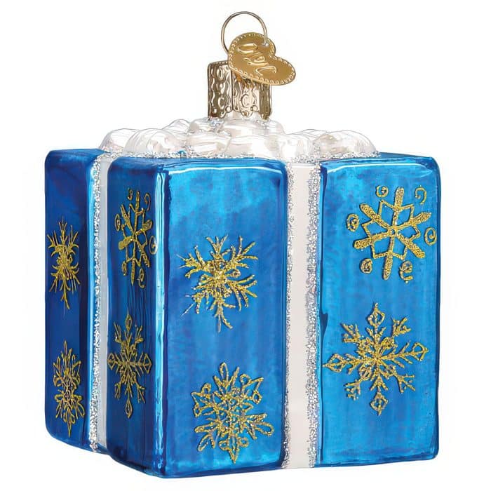Hanukkah Gift Box Ornament Old World Christmas Front