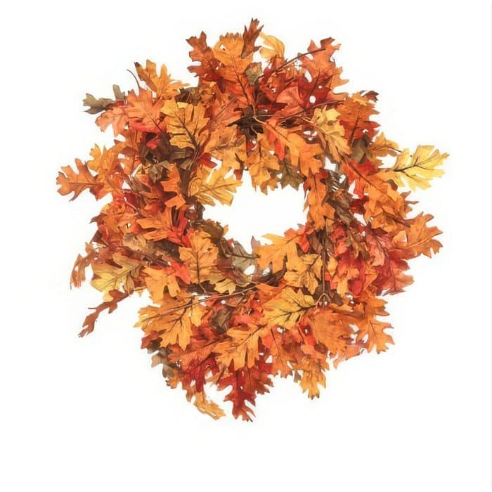 Harvest Bounty Oak Leaf Wreath 24