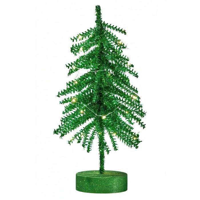 Iridescent Tinsel Led 14 Five Colors Green