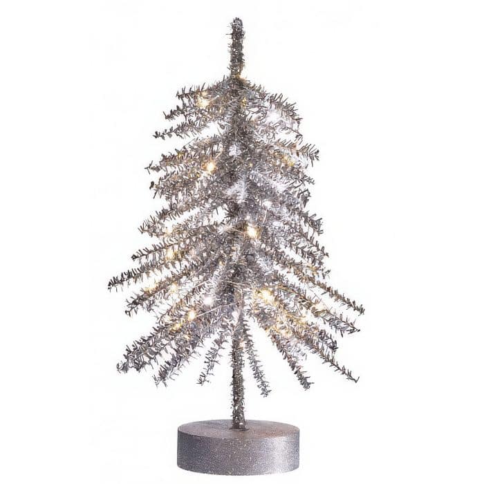 Iridescent Tinsel Led 14 Five Colors Platinum