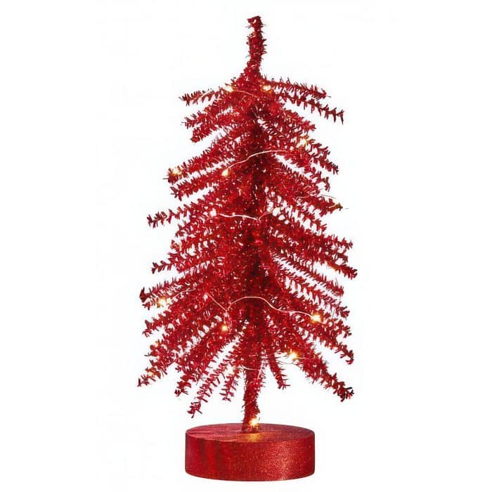 Iridescent Tinsel Led 14 Five Colors Red
