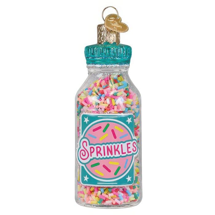 Jar of Sprinkles Ornament Old World Christmas Front