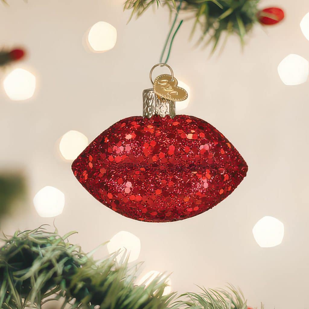 Jeweled Lips Ornament Old World Christmas