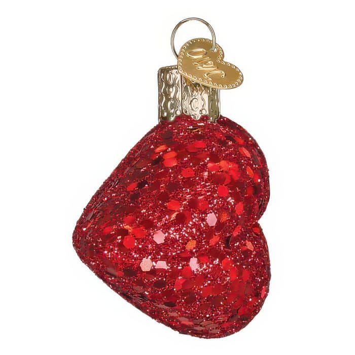 Jeweled Lips Ornament Old World Christmas Side