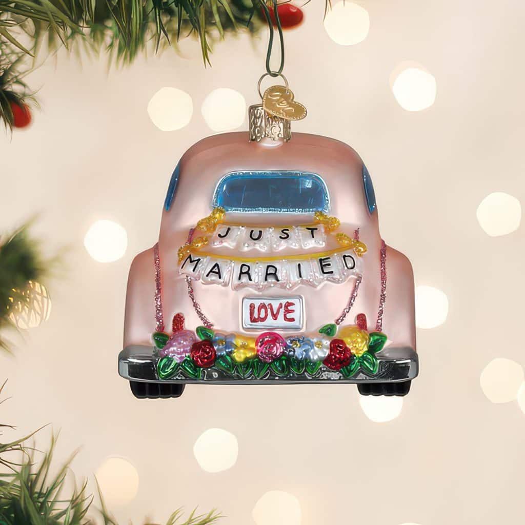 Just Married Magic Ornament by Old World Christmas