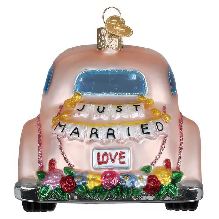 Just Married Magic Ornament by Old World Christmas Front