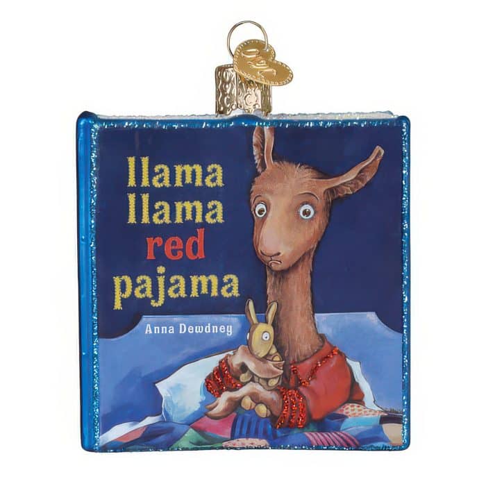 Llama Llama Red Pajama Book Ornament Old World Christmas Front