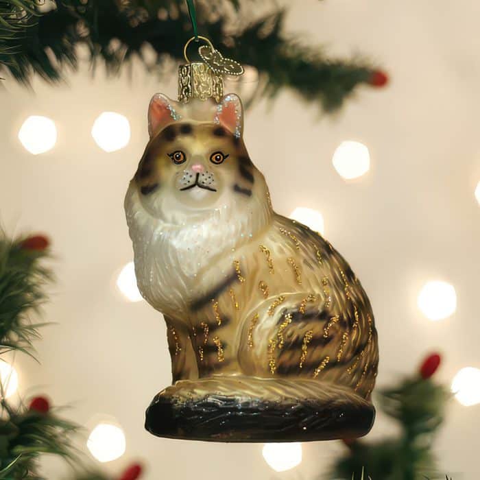 Maine Coon Cat Ornament Old World Christmas