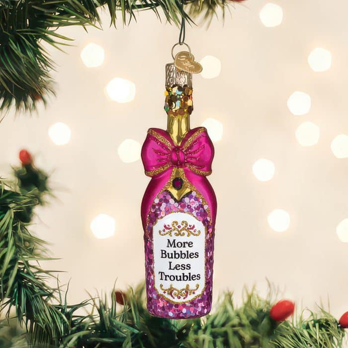 More Bubbles Less Troubles Ornament Old World Christmas