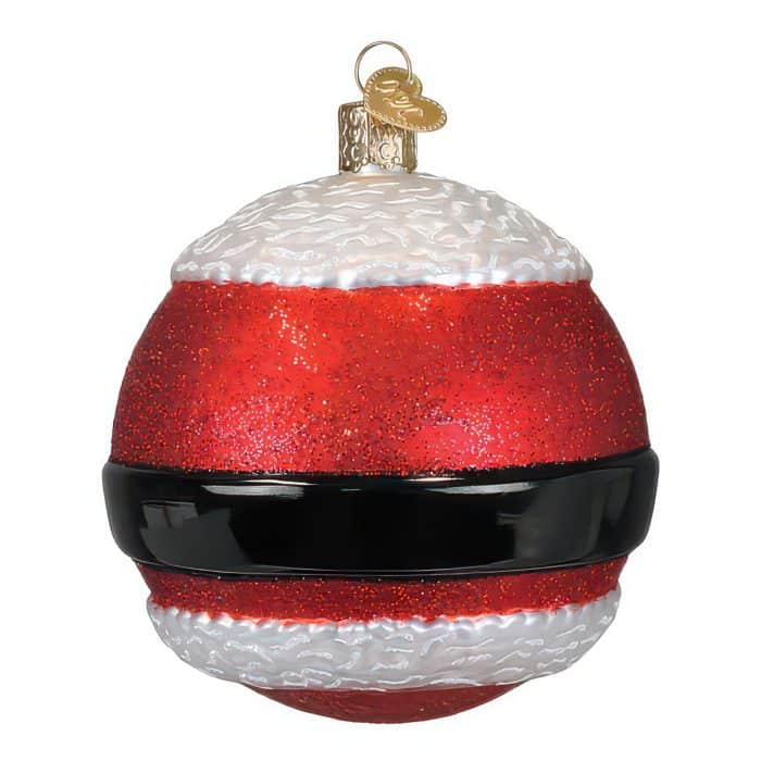 Mr Claus Round Ornament Old World Christmas Back