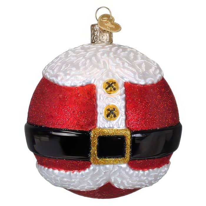 Mr Claus Round Ornament Old World Christmas Front