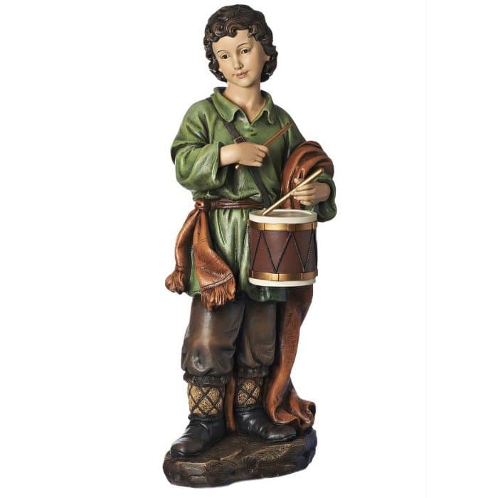 Nativity Scene Rich Color Large Scale Drummer Boy