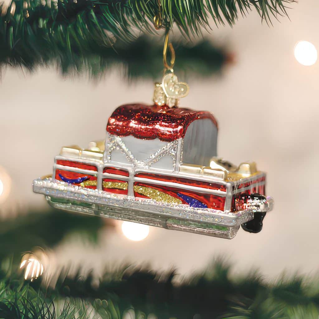 Pontoon Boat Ornament by Old World Christmas