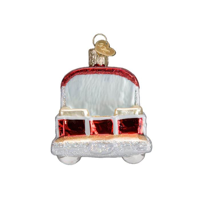 Pontoon Boat Ornament By Old World Christmas Back
