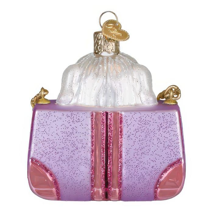 Posh Pup In A Purse Ornament Old World Christmas Back