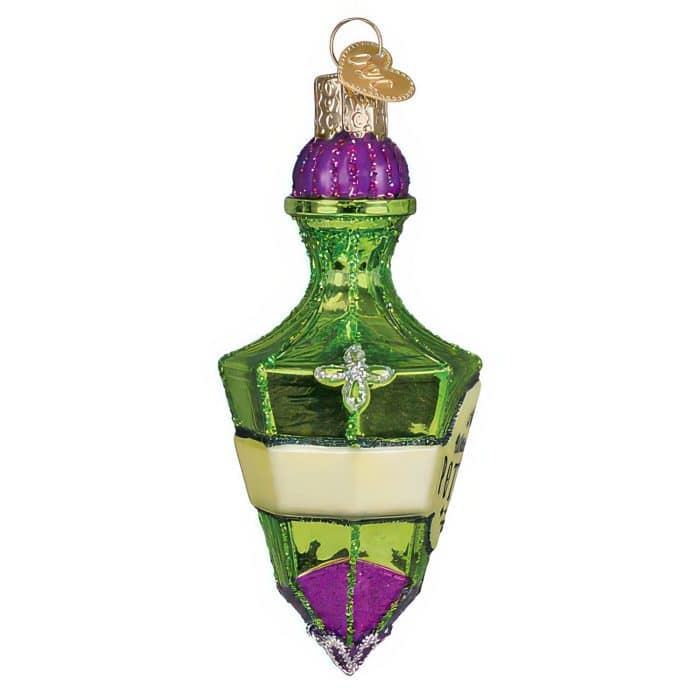 Potion Bottle Ornament Old World Christmas Side