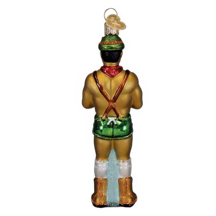 Prancer Holly Jolly Hunk Ornament Old World Christmas Back