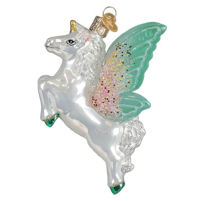 Radiant Pegasus Ornament Old World Christmas Back