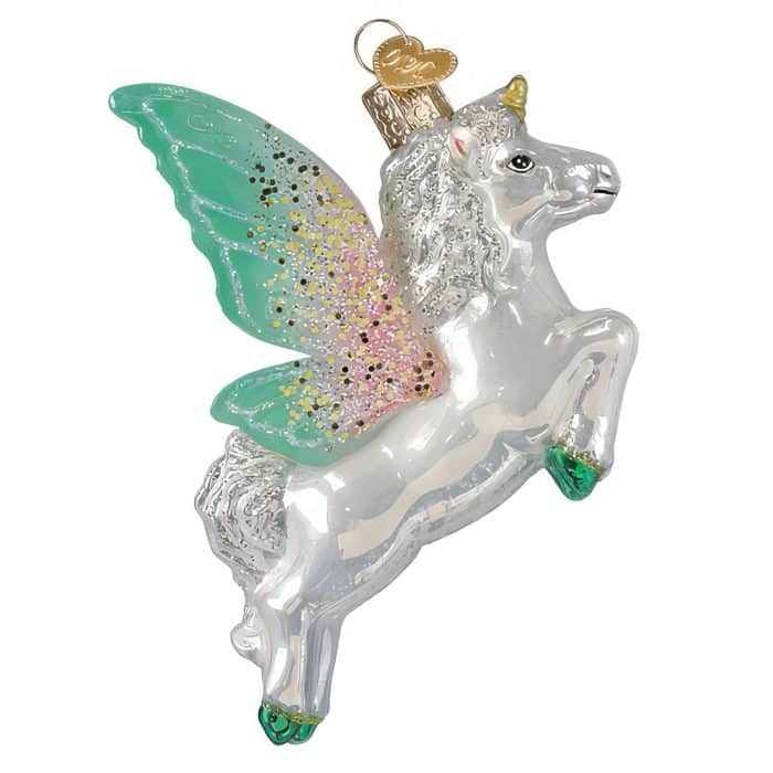 Radiant Pegasus Ornament Old World Christmas Front