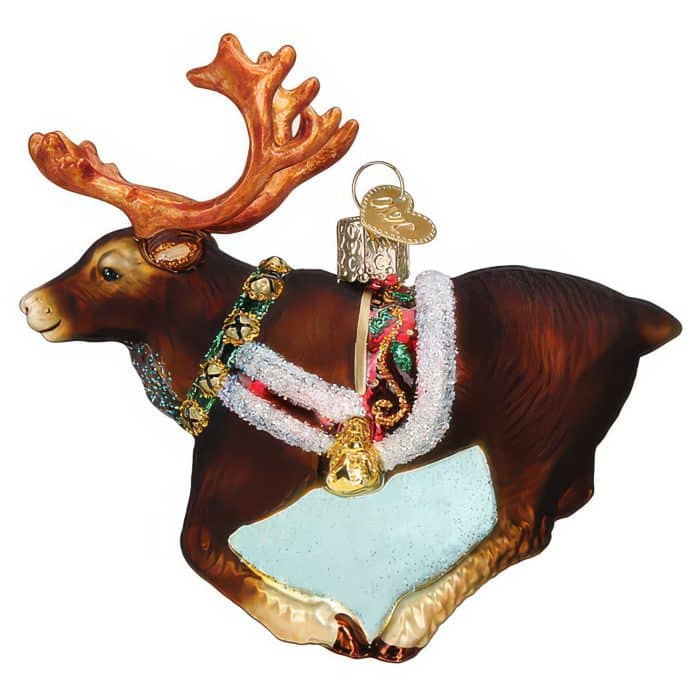 Reindeer Ornament Old World Christmas Front