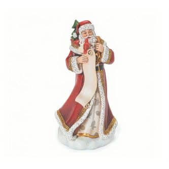 Santa Checking His List Figurine