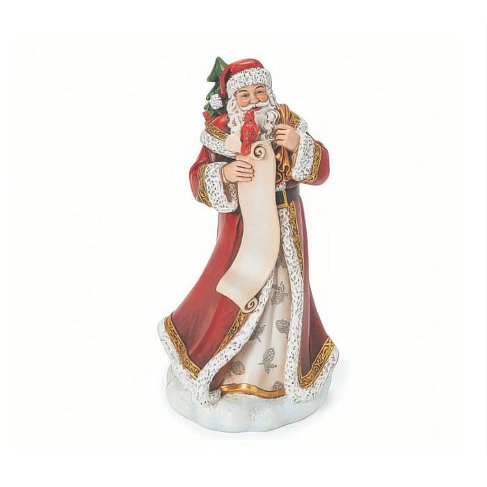 Santa Checking His List Figurine
