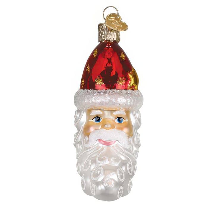 Santa Moon Face Ornament Old World Christmas Face