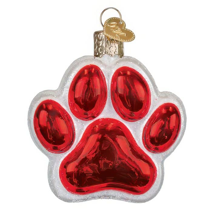 Santa Paws Ornament Old World Christmas Back