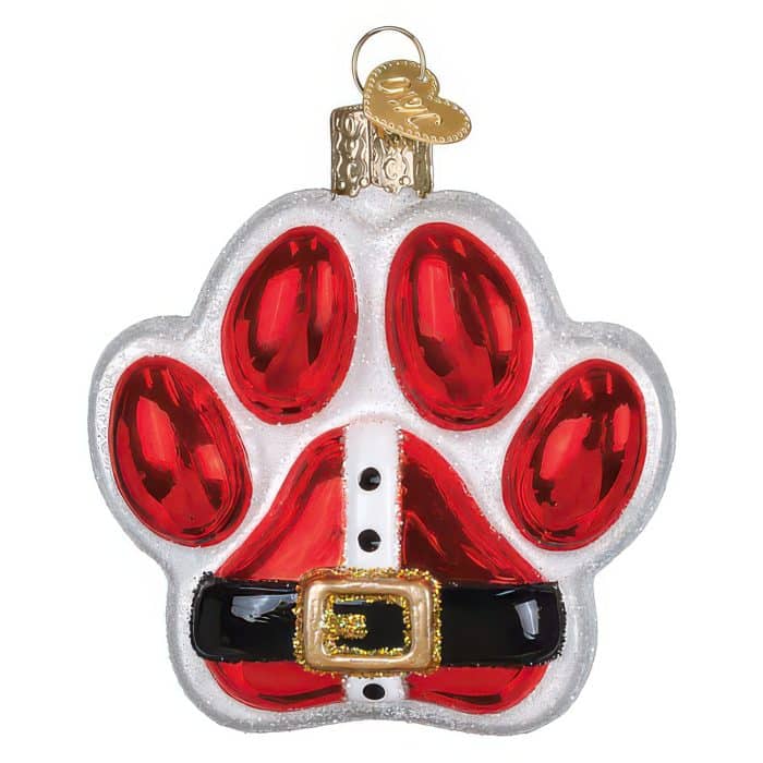 Santa Paws Ornament Old World Christmas Front