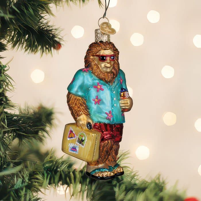 Sasquatch Gone Tropics Ornament Old World Christmas